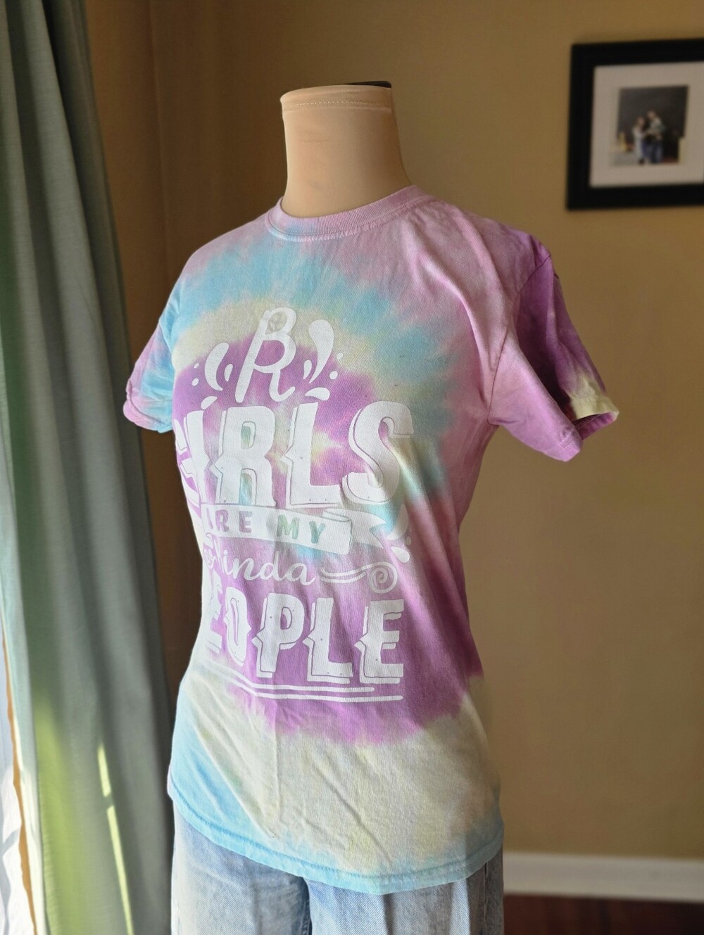 Black River Farm & Ranch Official "BR Girls" Pastel Tie-Dye Tee Size Small - Picture 2 of 6